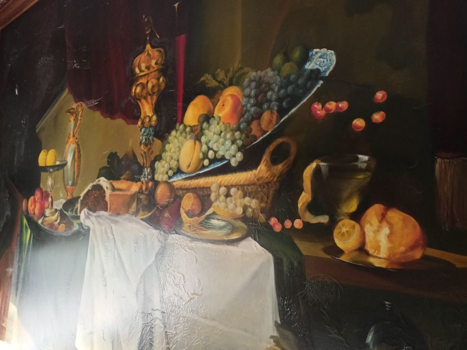 Obraz olej na płótnie 220x167 przepiękny olbrzymi