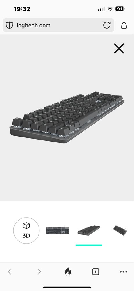 Teclado mecânico Logitech K845