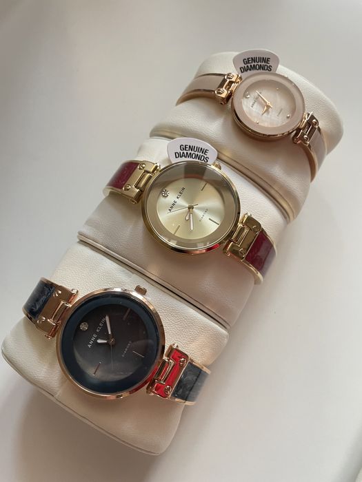 -45%$ Anne Klein часы с бриллиантом діаманти годинник жіночий diamond