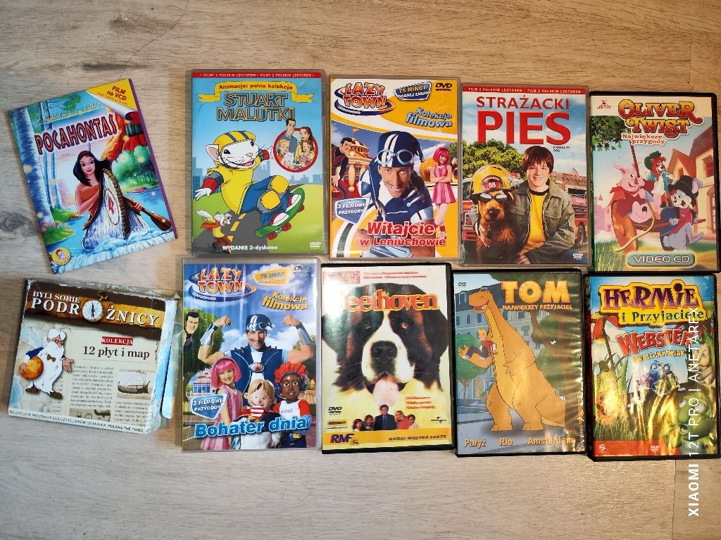 Kolekcja filmów CD/dvd dla dzieci