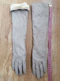 Шкіряні жіночі перчатки elisabetta franchi 7 розмір, женские перчатки
