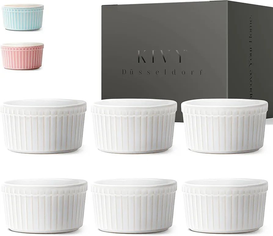 Kivy Zestaw 6 ceramicznych miseczek do Brulee