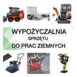 Wynajem minikoparki, miniładowarki, przyczepy. Usługi. Wypożyczalnia.