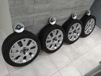KOMPLET oryginalnych KÓŁ Alufelg r 17 Citroen C4 I 04-10 4x108 + opony