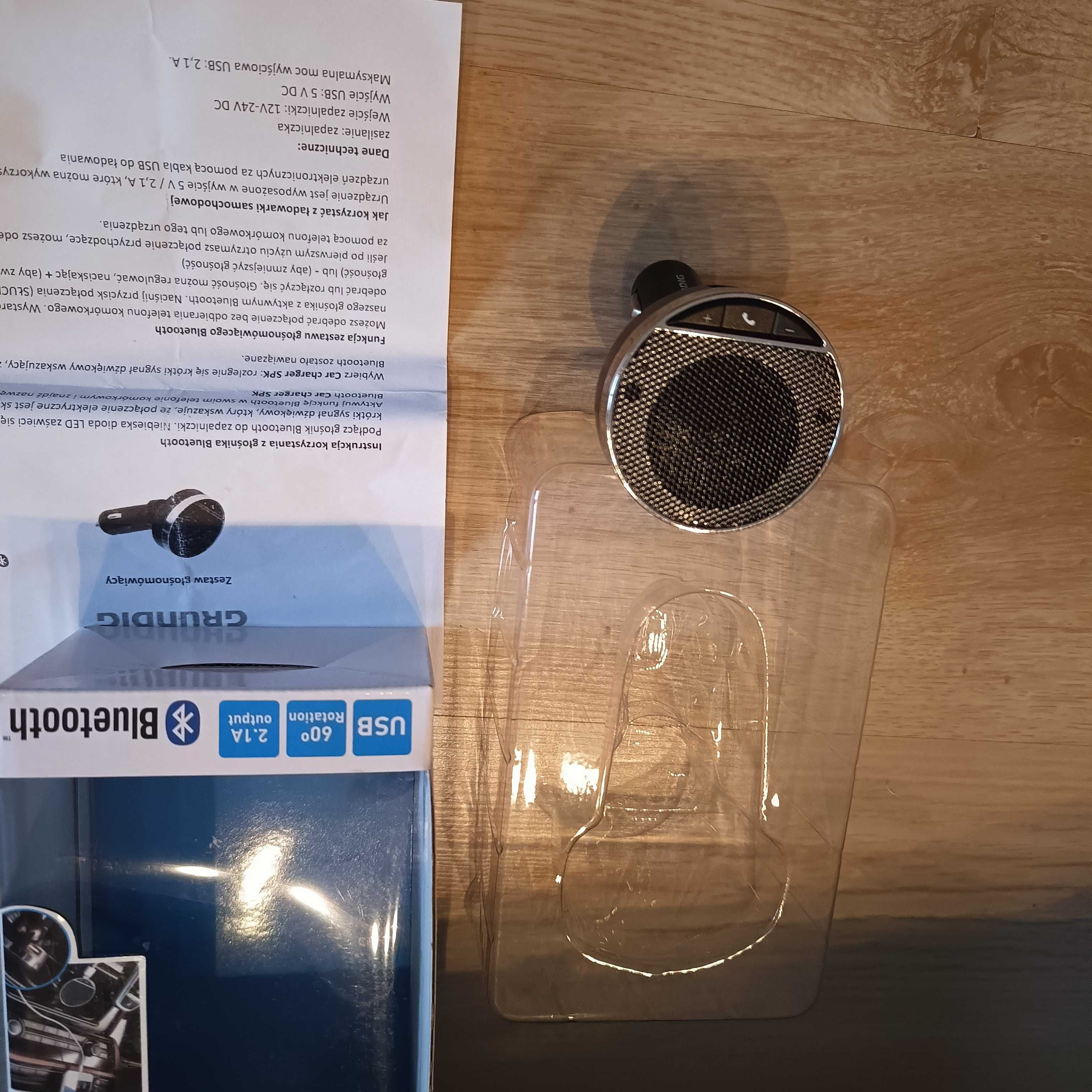 Głośnik z funkcją Bluetooth hands-free ( z ładowarką USB) GRUNDIG