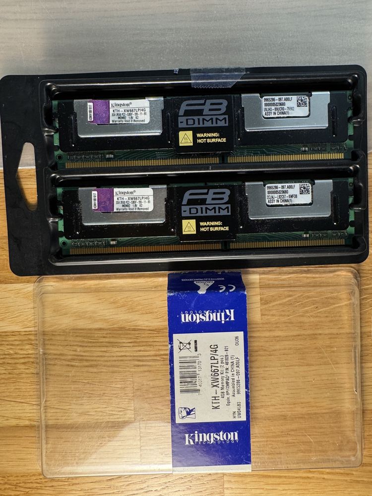 Pamięć RAM 4GB DDR2 667MT/s ECC Fully Buffered DIMM KTH-XW667LP/4G