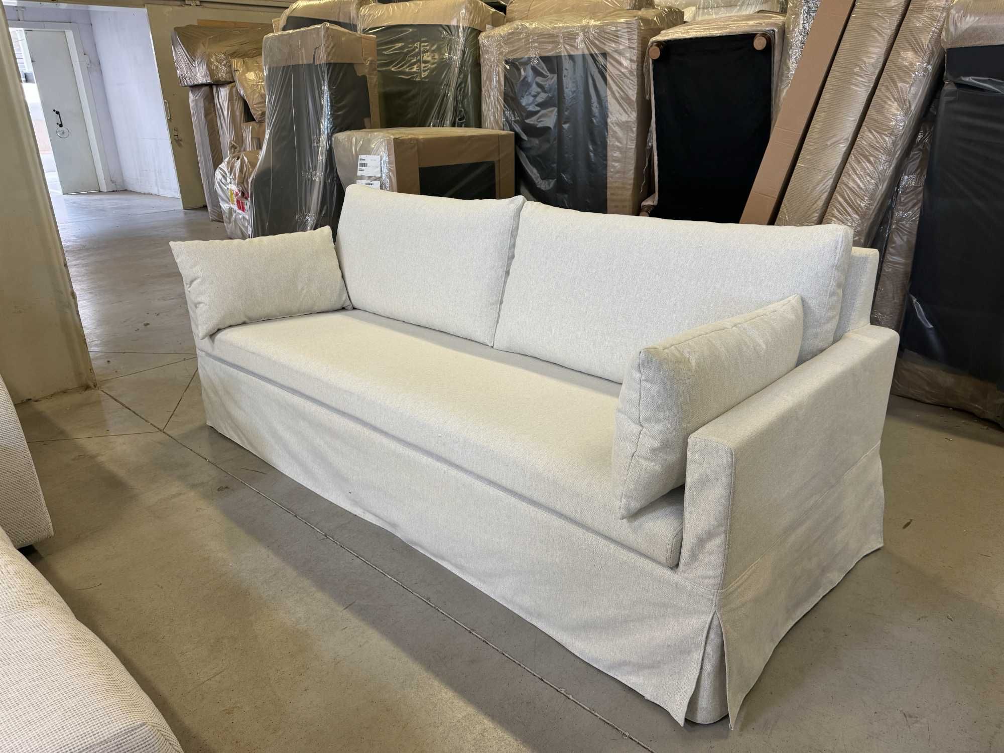 Sofa Paphos, plecionka beż, zdejmowany pokrowiec, DARMOWA DOSTAWA!