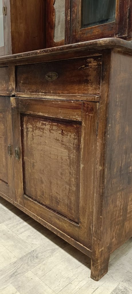 komoda kredens vintage stary drewniany bufet lata 20-te