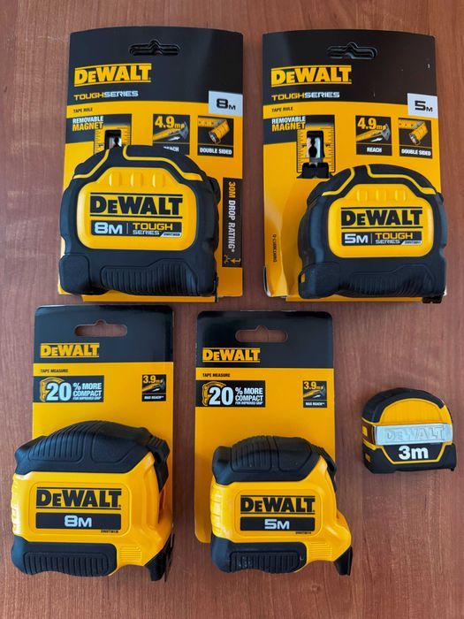 РОЗПРОДАЖ DeWALT рулетки 3м/5м/8м/30м