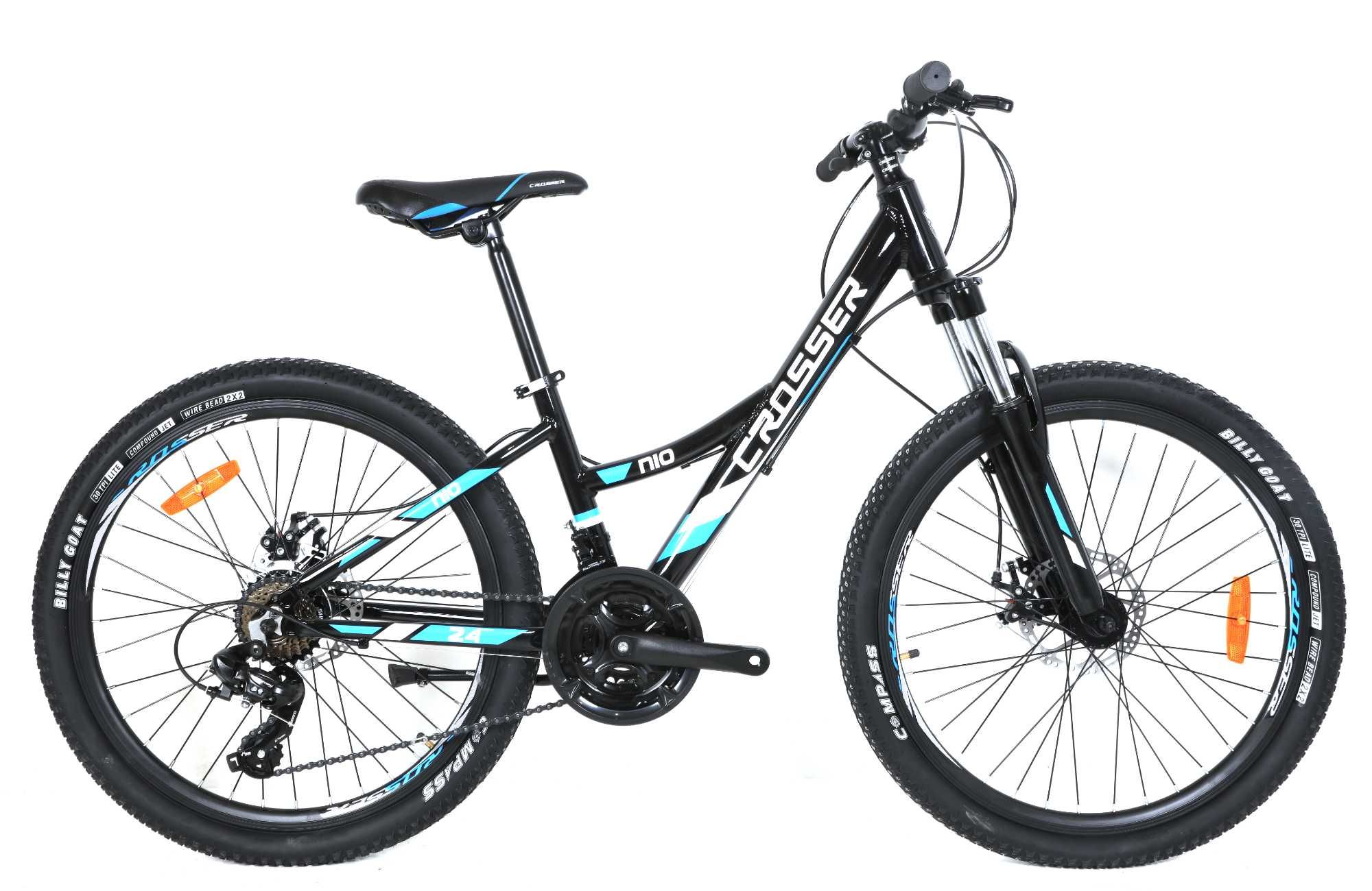 подростковый велосипед алюминий Crosser Nio Levin 24 26 Shimano