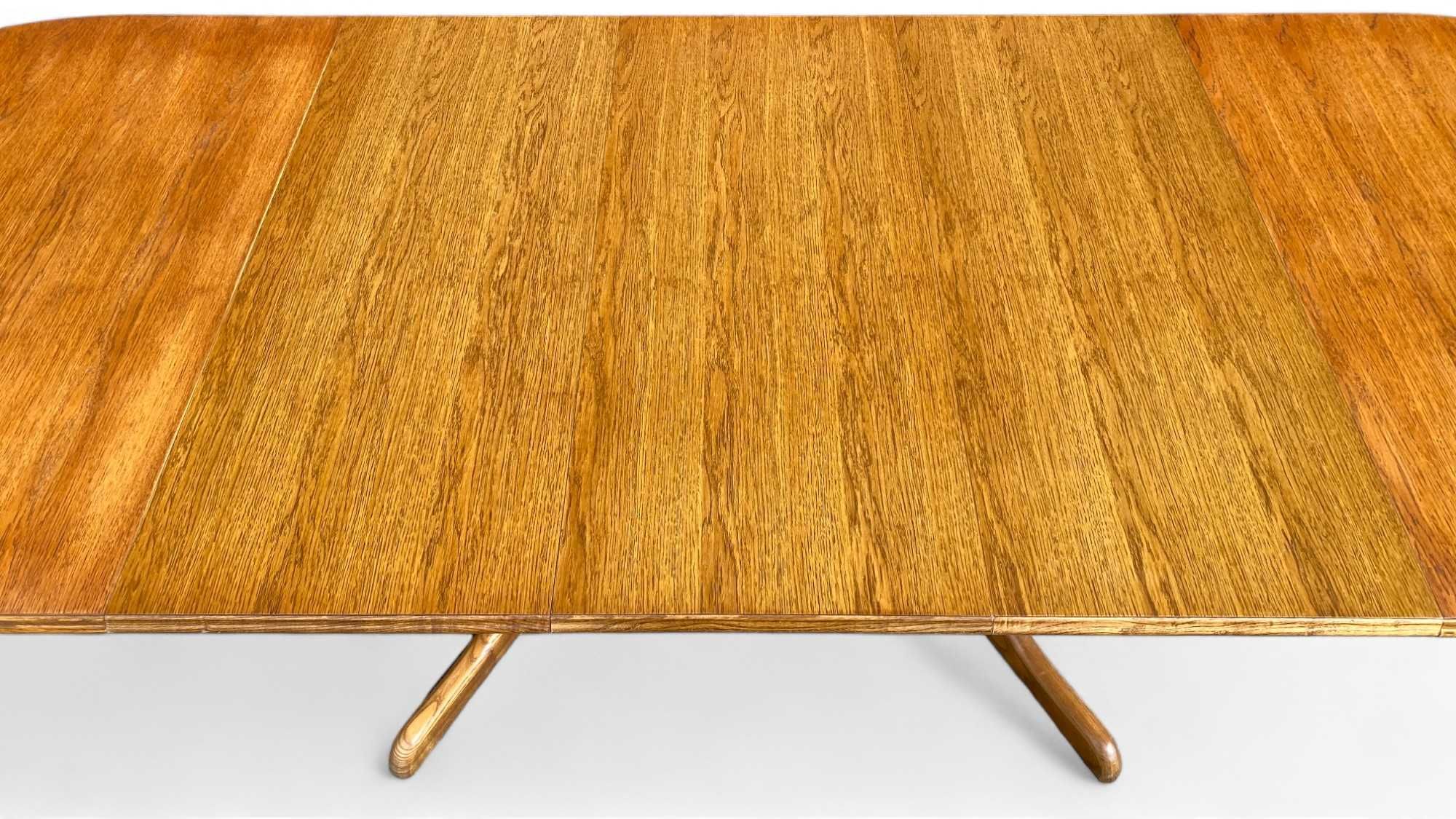 Solidny dębowy stół rozkładany 160 - 280 cm, owal