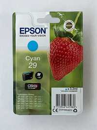 TUSZ Epson 29 cyjan - oryginalny