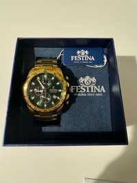 Zegarek Festina Chrono Sport Gold/Green - OKAZJA!