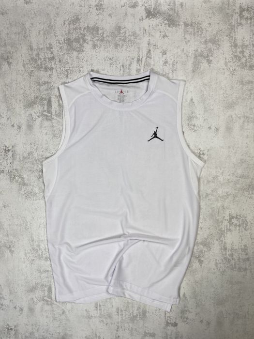 Jordan Quest Sleeveless: Технологічна Майка, Легка, Дихаюча, Біла