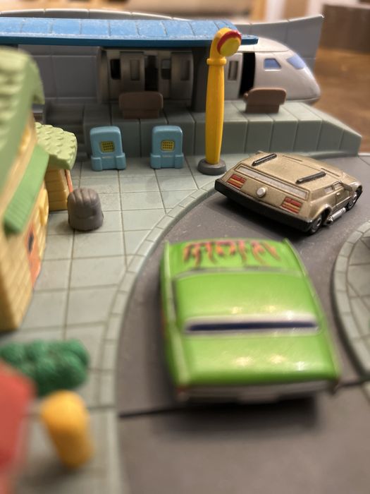 Simple wishes maquete cidade miniatura comboio carrinhos pista