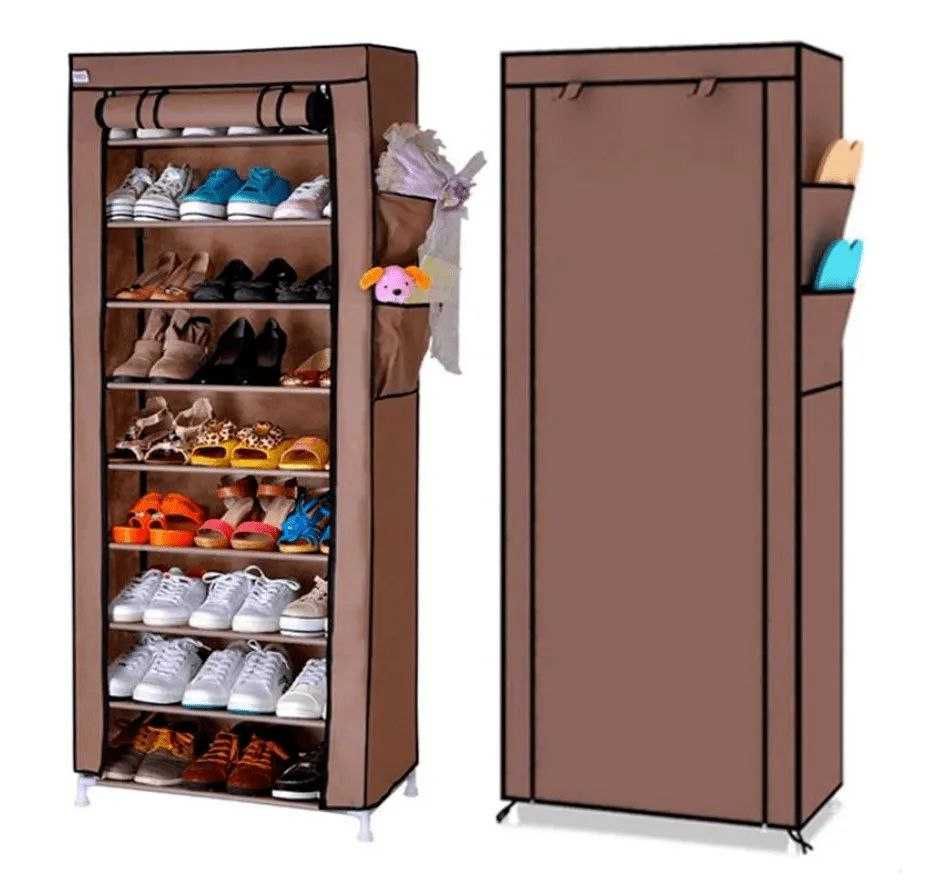 Складна тканинна полиця-шафа на 9 полиць для взуття Shoe Cabinet