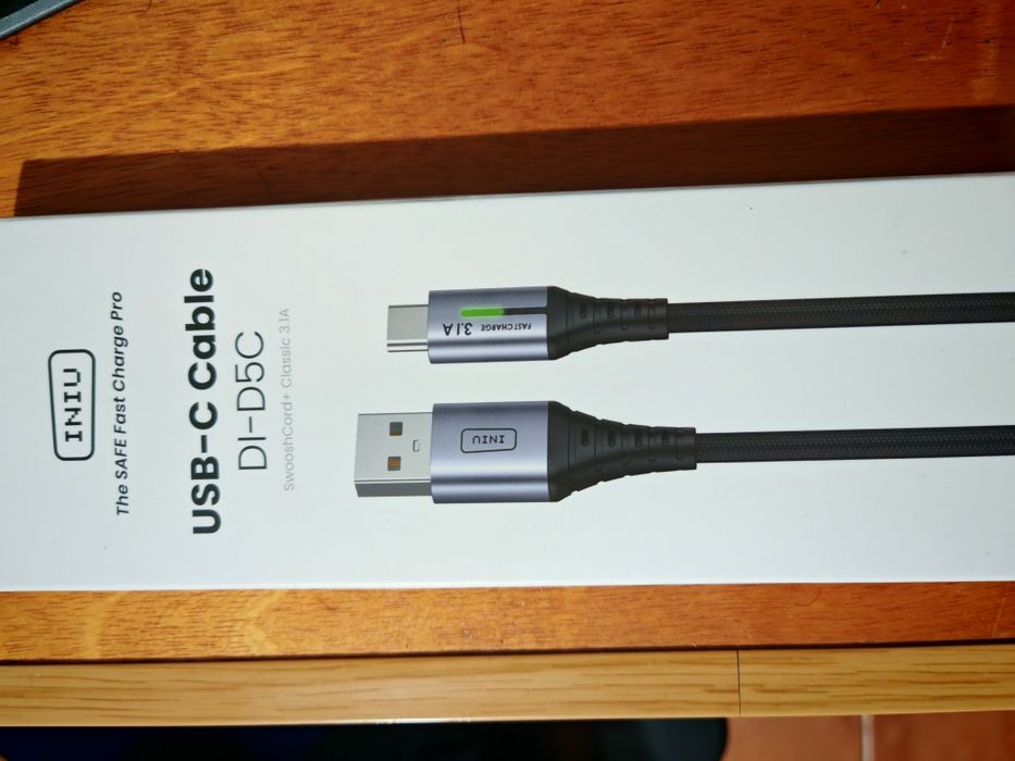 cabo carga rápida usb