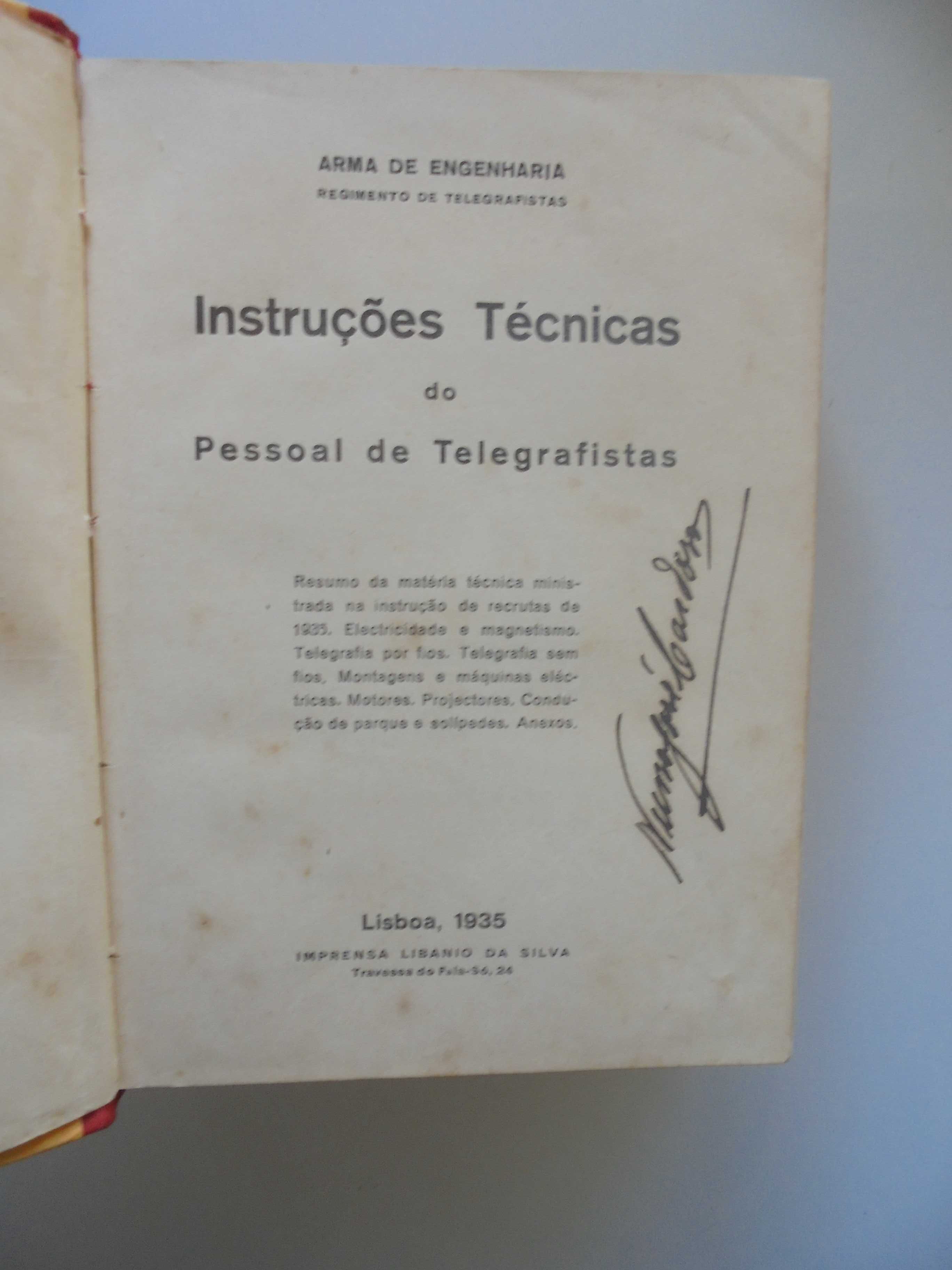 Pessoal de Telegrafistas-Instruções Técnicas