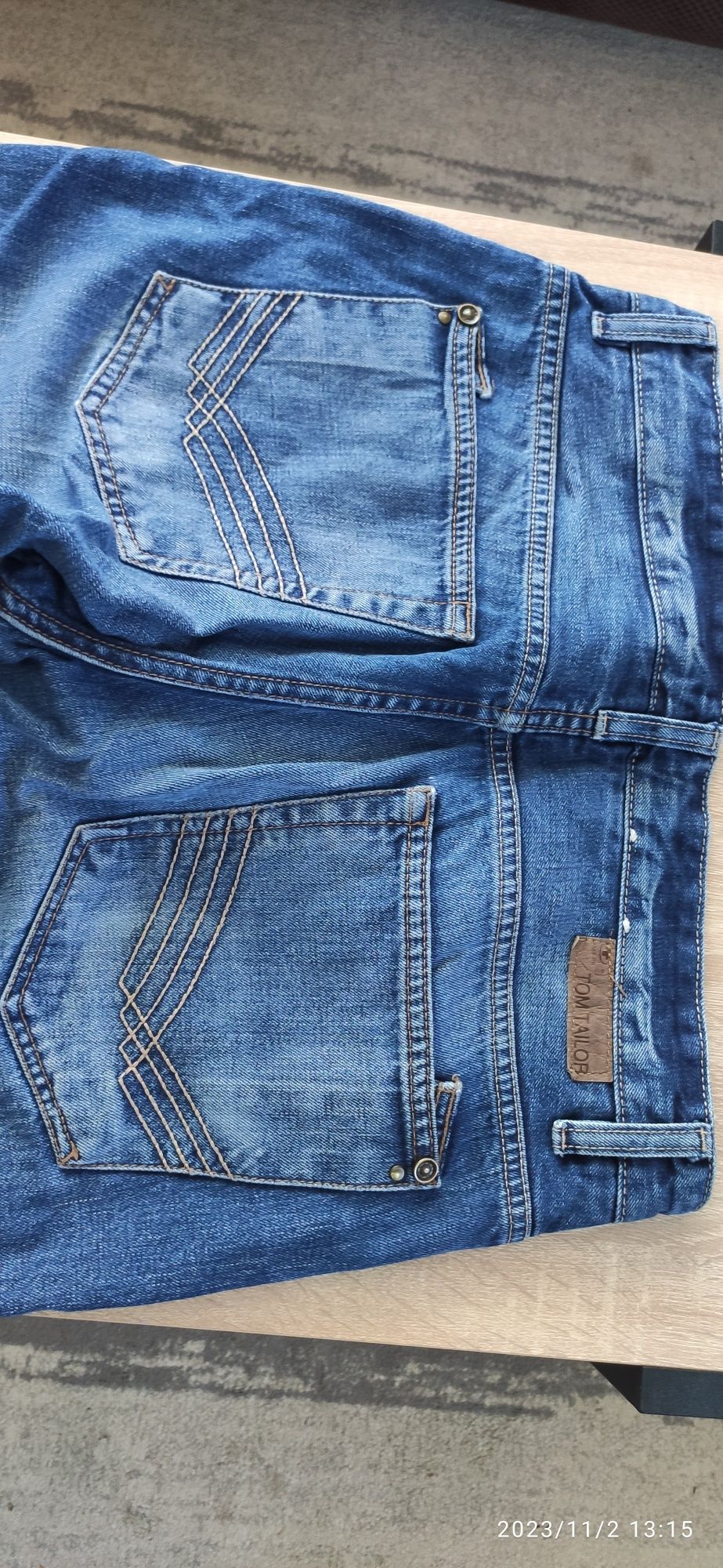Spodnie jeansowe TOM TAILOR 31/32 proste/straight