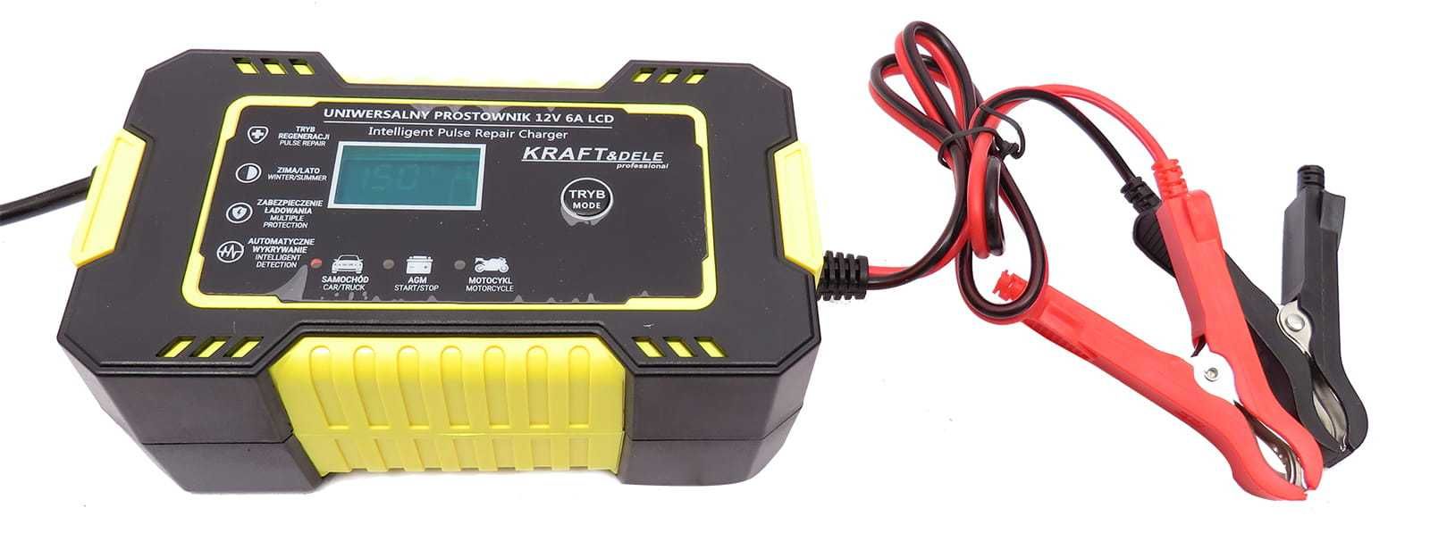 KRAFT&DELE Automatyczny Prostownik Do Akumulatorów Inteligentny KD1290