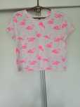 Sinsay. Krótka koszulka na krótki rękaw / crop top, rozmiar S / 36