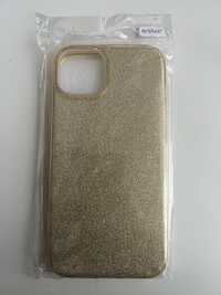 Nakładka Glitter 3w1 iPhone 15 pro 6,1 złota