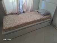 Cama solteiro ikea Estrado 2 gavetas de arrumação e colchão, 90x200 cm