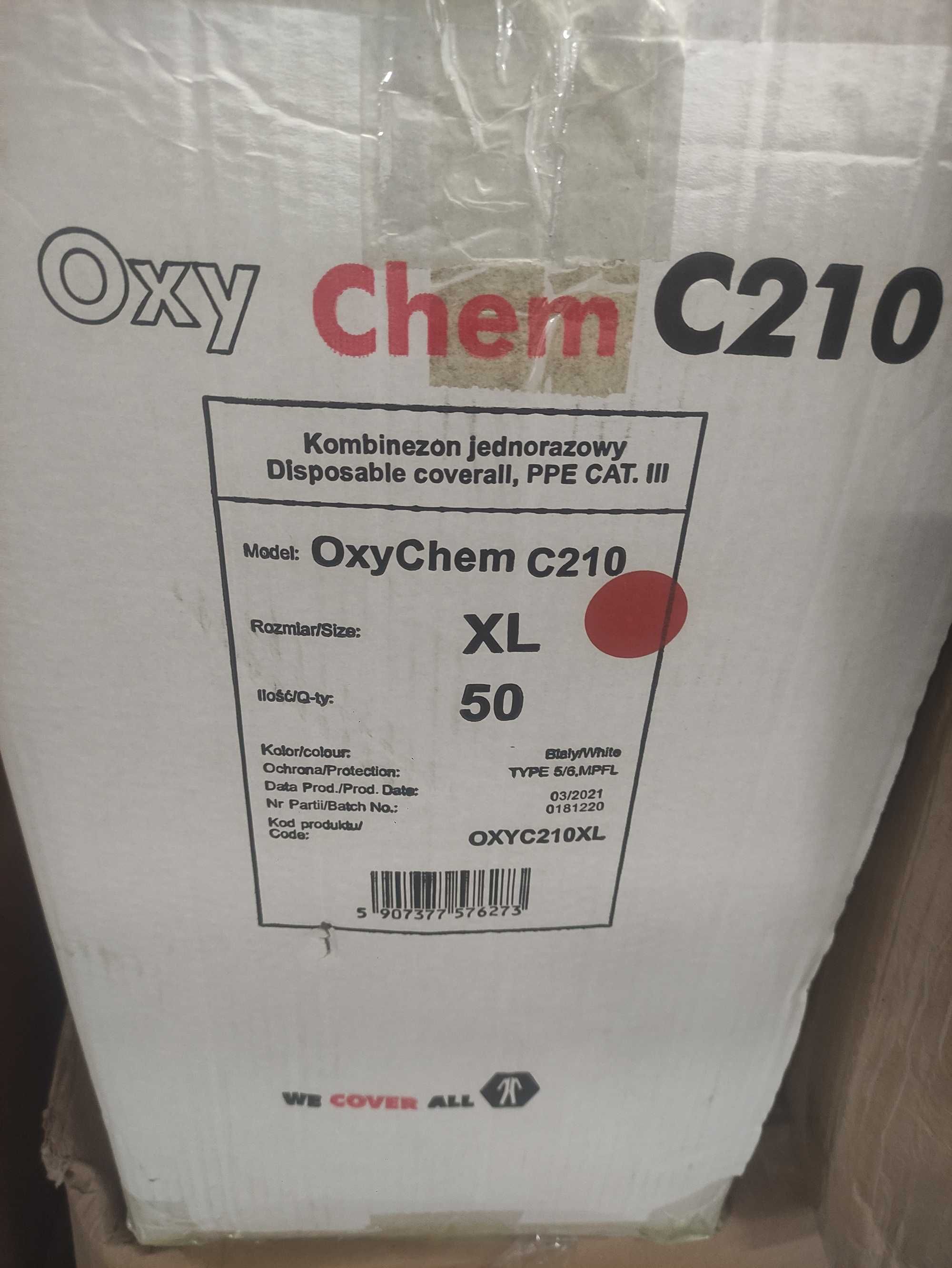 kombinezon 50 szt. Ochronny Lakierniczy Malarski Chemiczny OxyChemC210