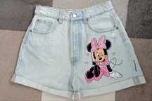 Pintura tecido , calções personalizados minnie