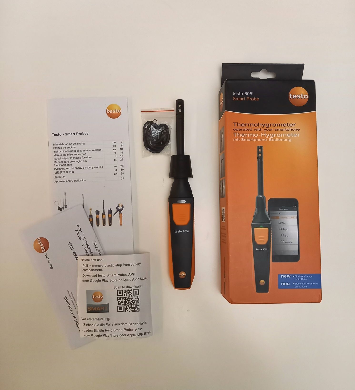 testo 605i Термо-гігрометр цифровий з Bluetooth