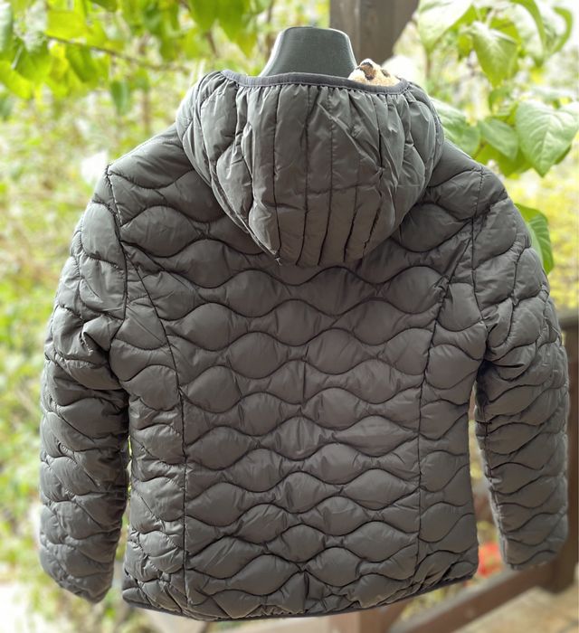 Kurtka dwustronna jesienna panterka/czarna nowa 38 blue flame