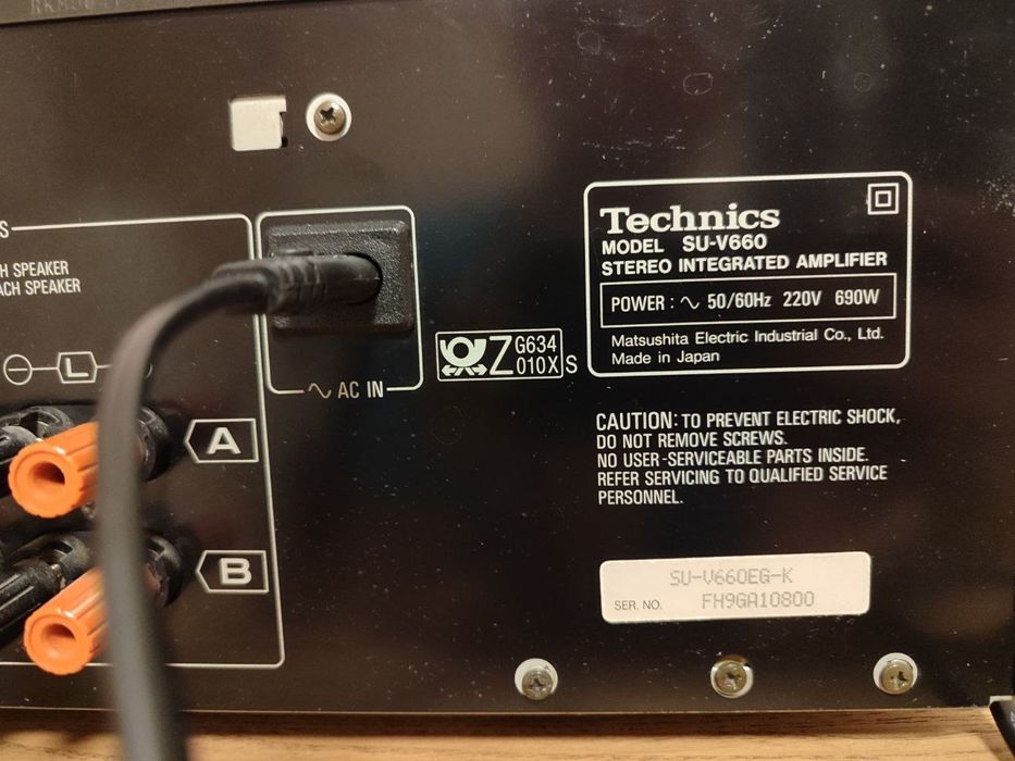 Стерео підсилювач Technics SU-V660 Class AA - Japan
