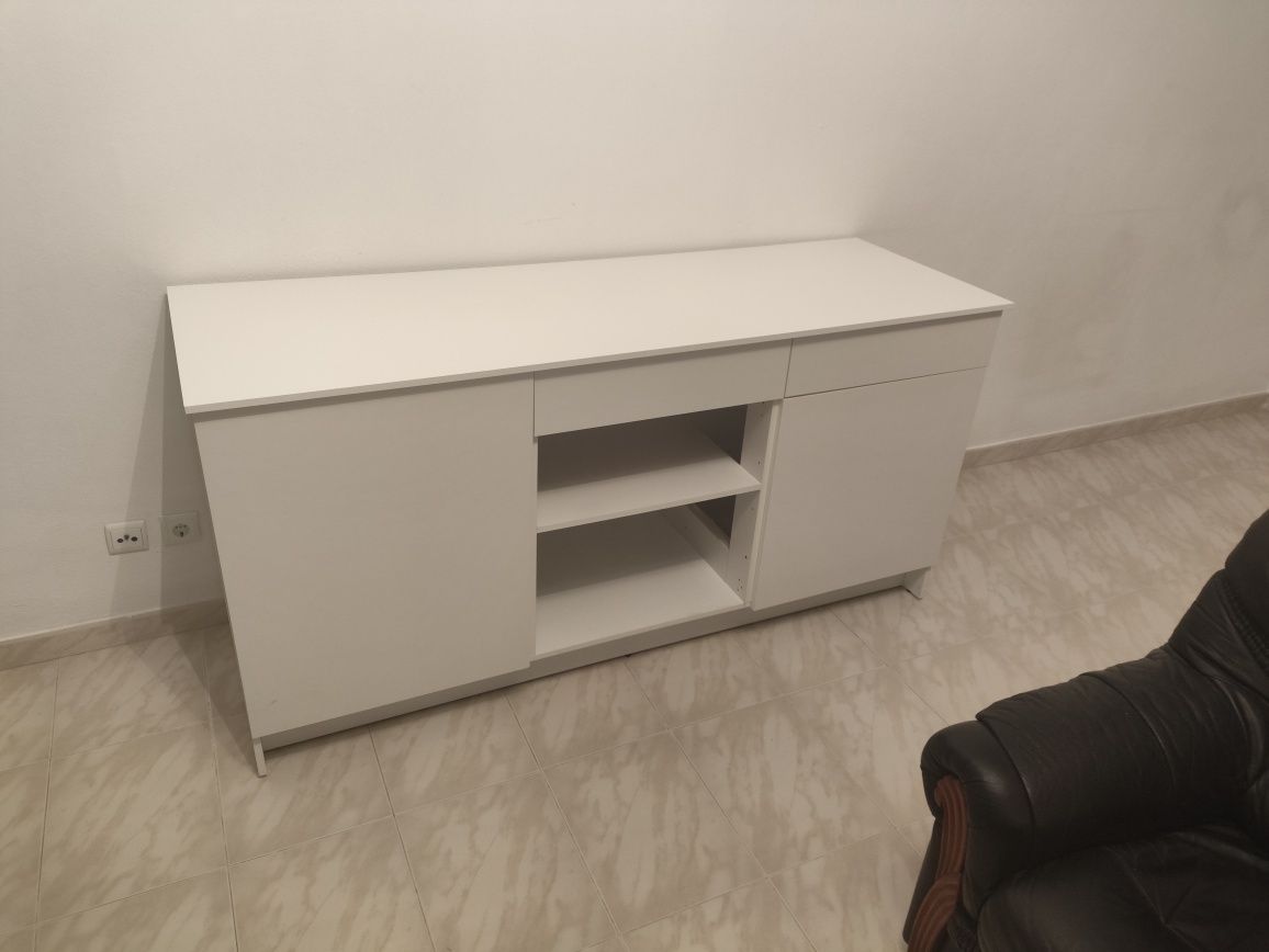 Movel Branco 2 portas 2 Gavetas