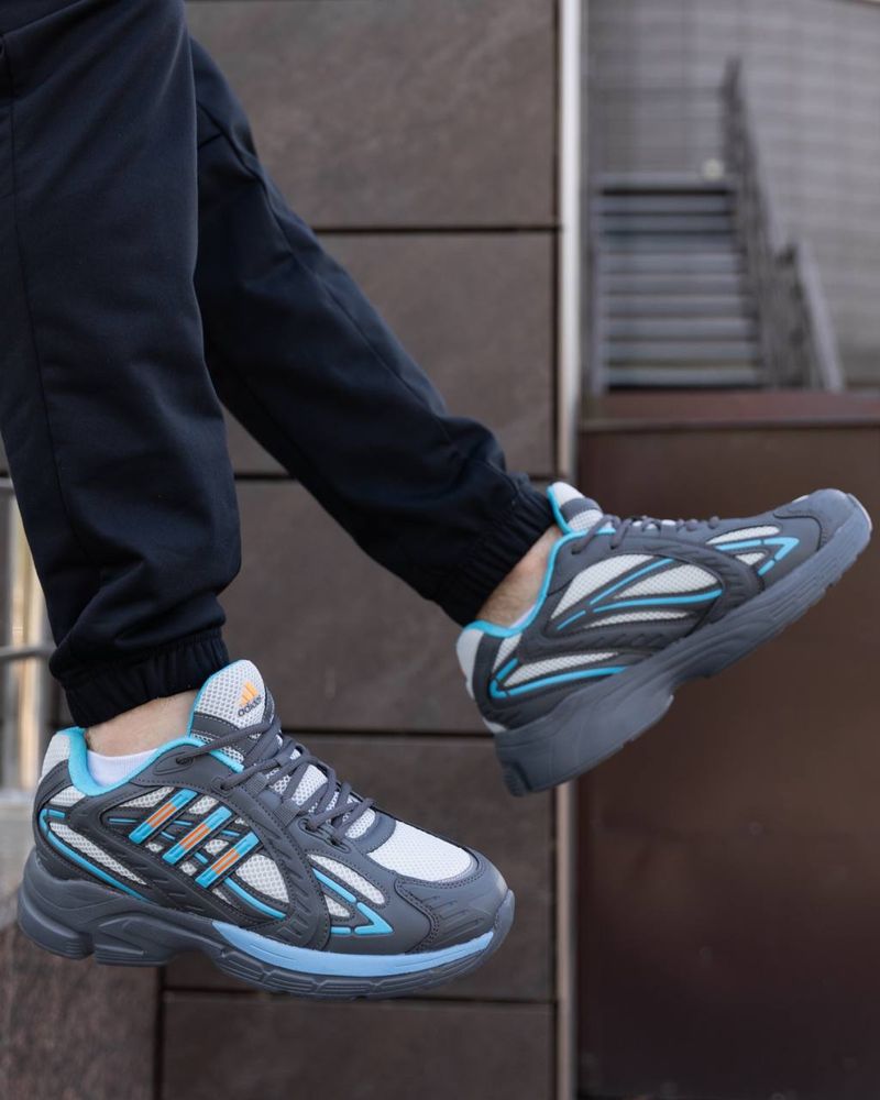 Чоловічі кросівки адідас респонс Adidas Responce Grey Blue [40-44]