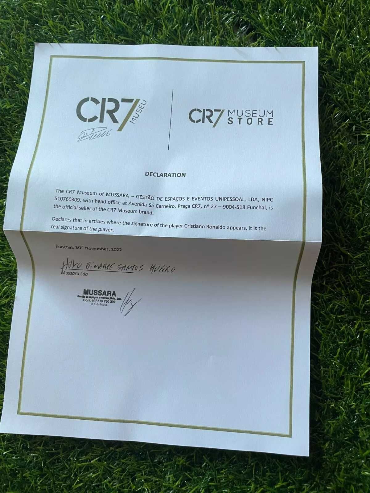 Bola Autografada / Assinada  por Cristiano Ronaldo CR7