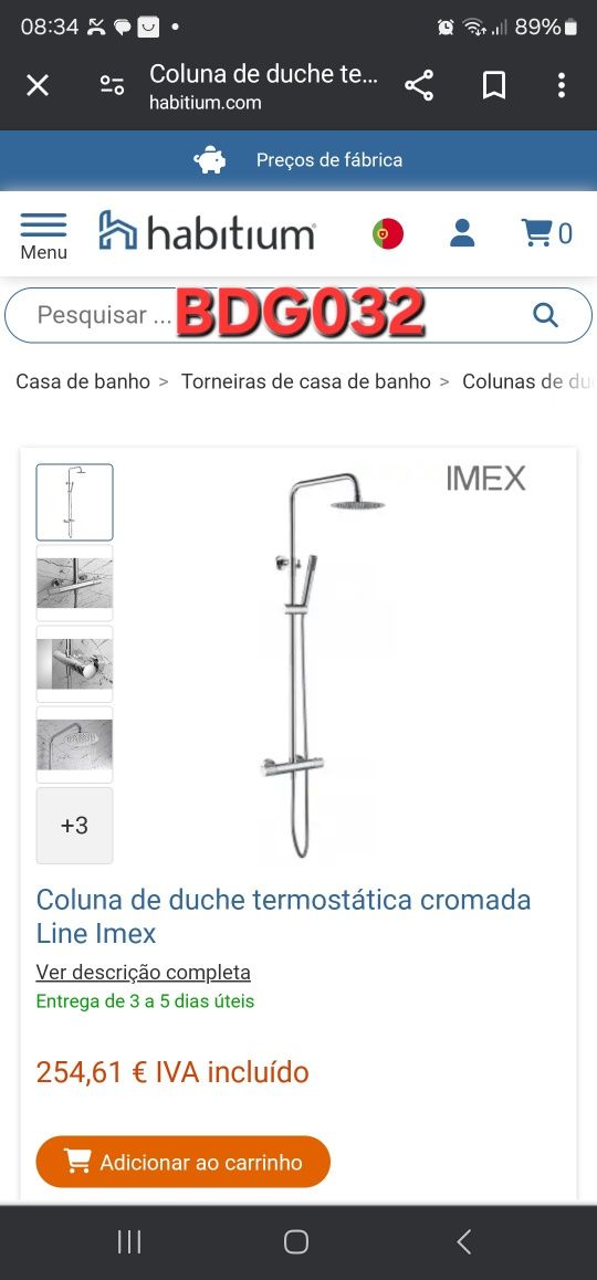 Torneiras Novas na Caixa  (IMEX)