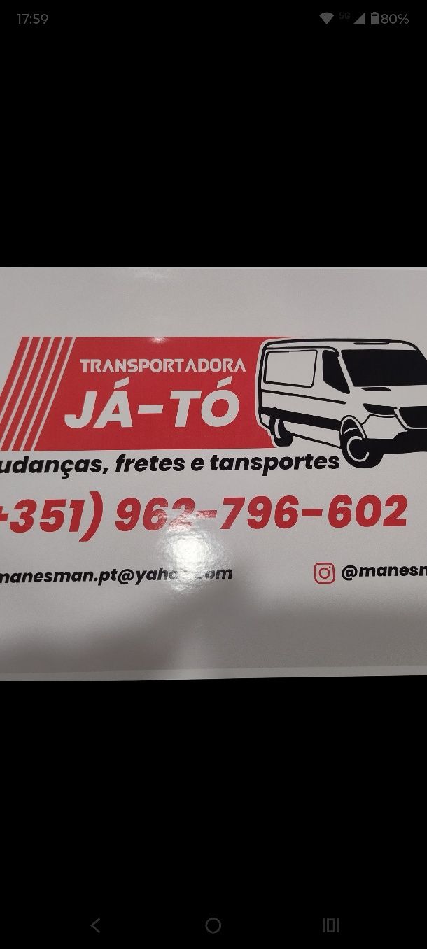 MUDANÇAS e transportes JÁ TÔ express
