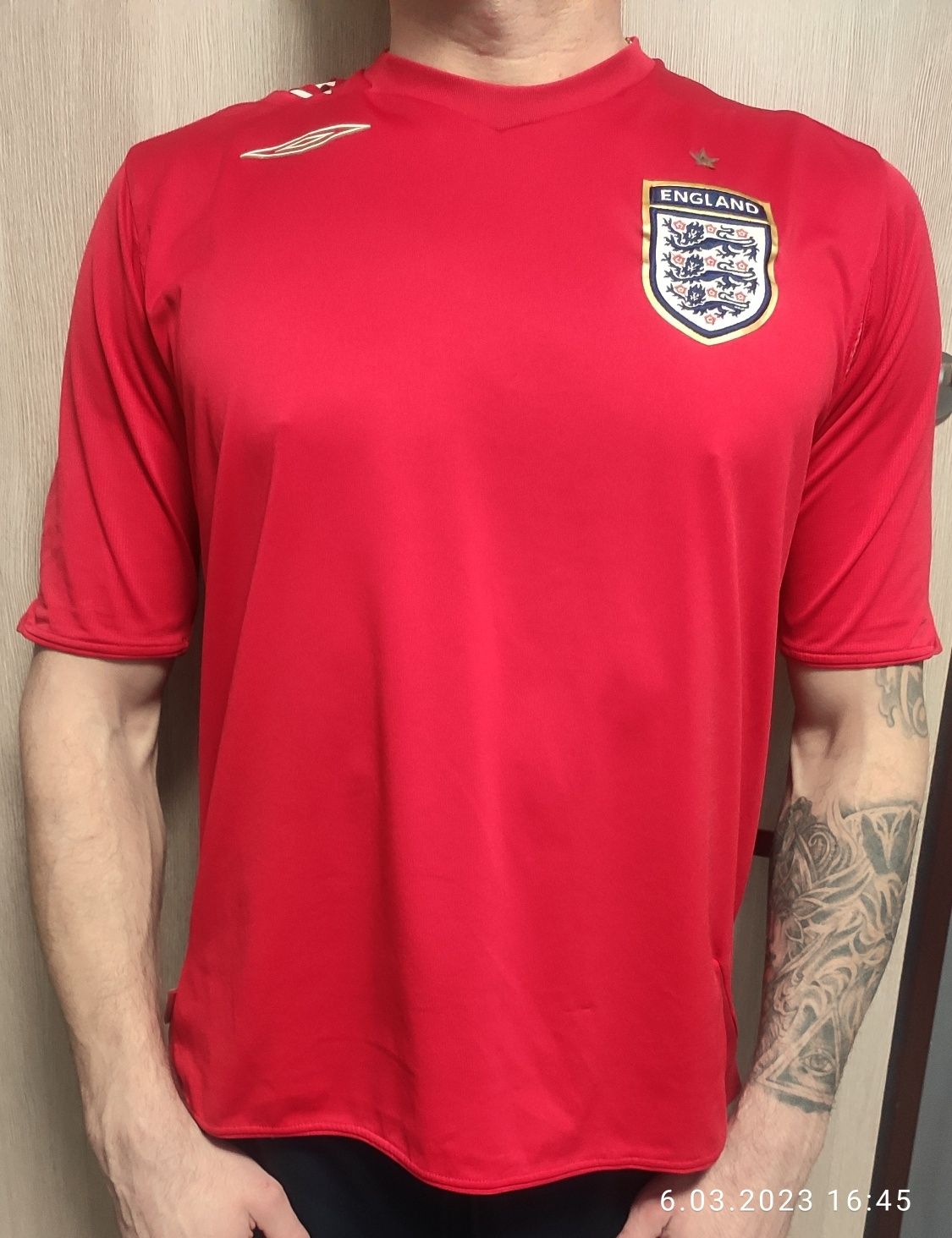 Koszulka piłkarska Umbro England rozmiar XL.