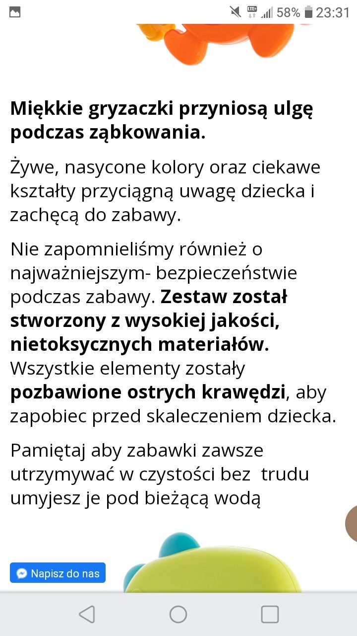 Zestaw grzechotek