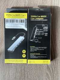 USB хаб 7 в 1 Tipe-C