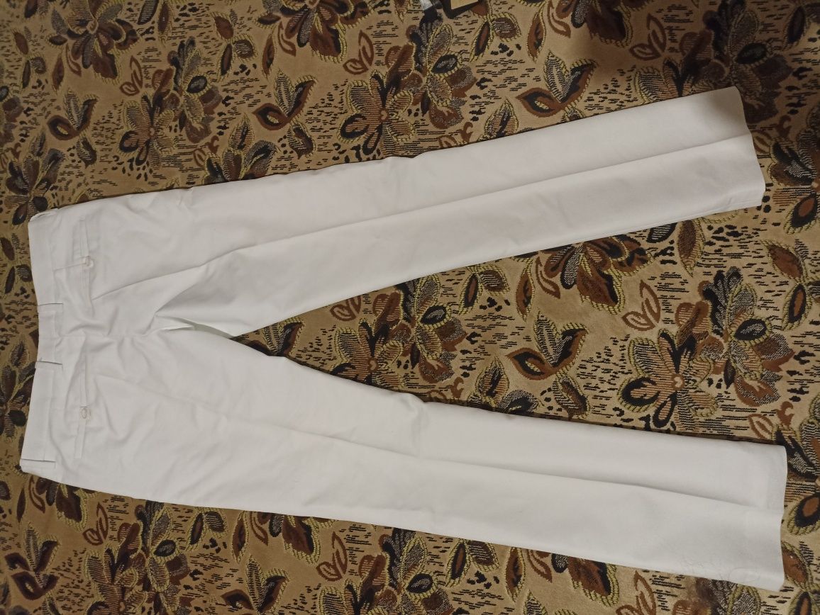 Штани брюки білі чоловічі zara