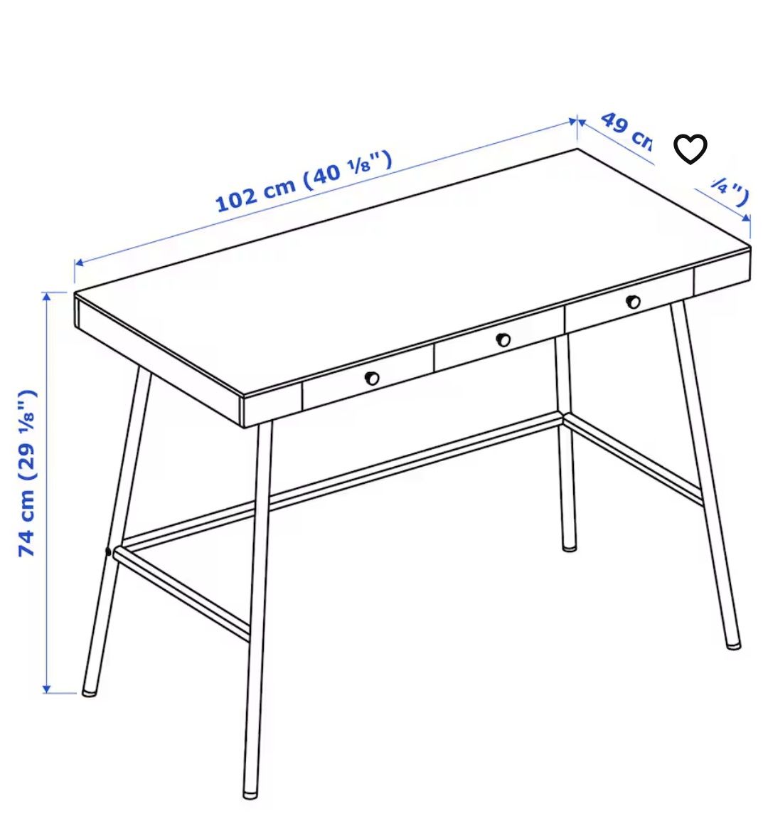 LILLÅSEN Secretária IKEA
Secretária, bambu, 102x49 cm