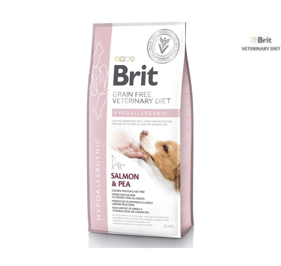 Brit GF Veterinary Diet Hypoallergenic 3- 12 кг (лосось)