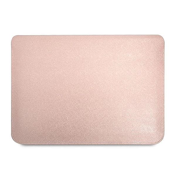 Pokrowiec Guess Saffiano Triangle Logo na laptopa 14" - różowy
