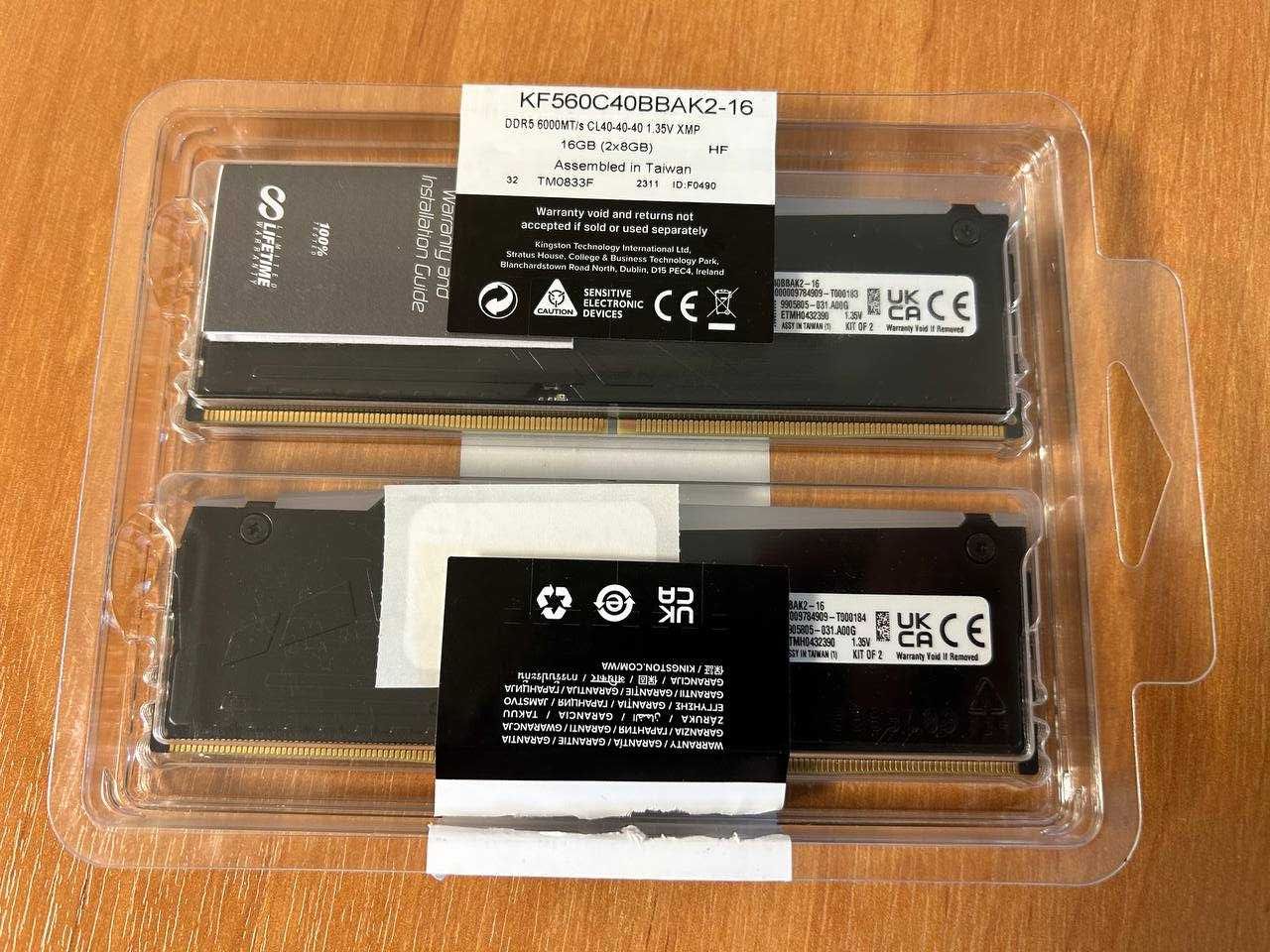 KINGSTON FURY  DDR5 6000MHz 16GB Kit 2x8GB (KF560C40BBAK2-16)