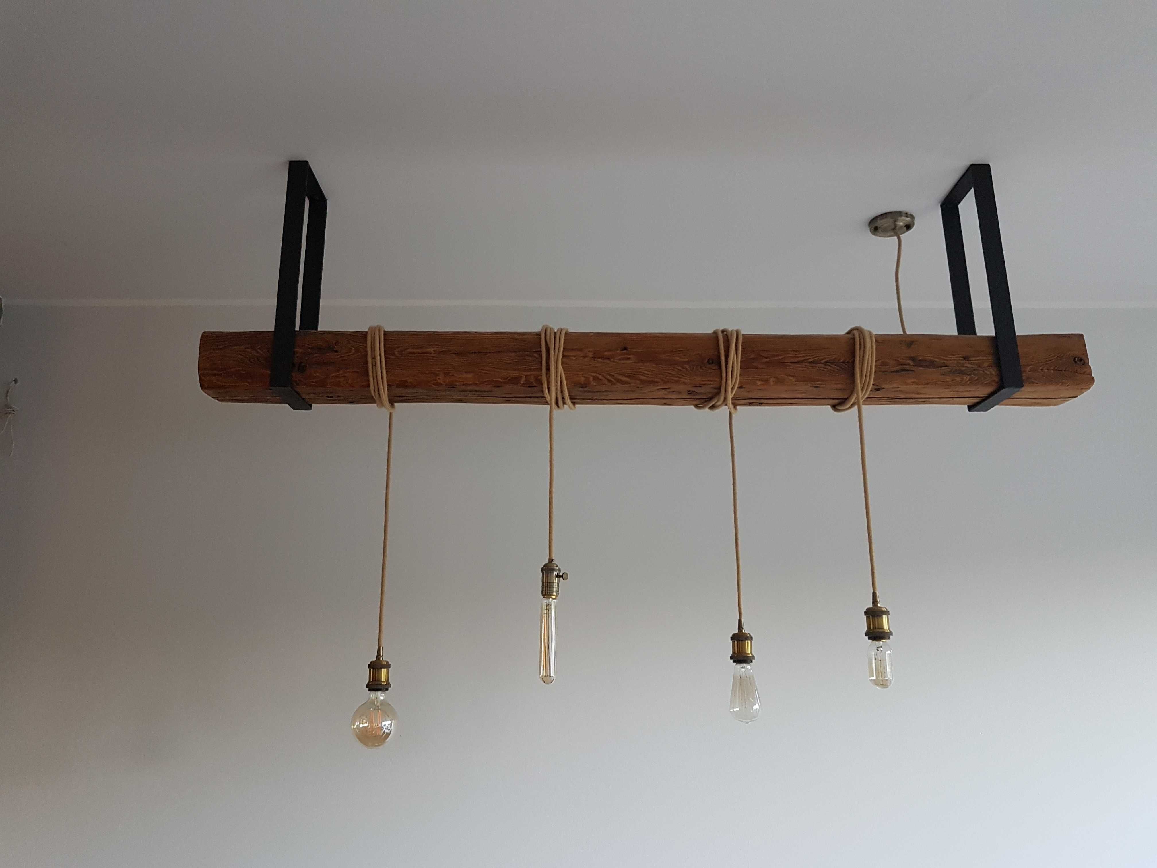 Lampa loftowa wisząca handmade