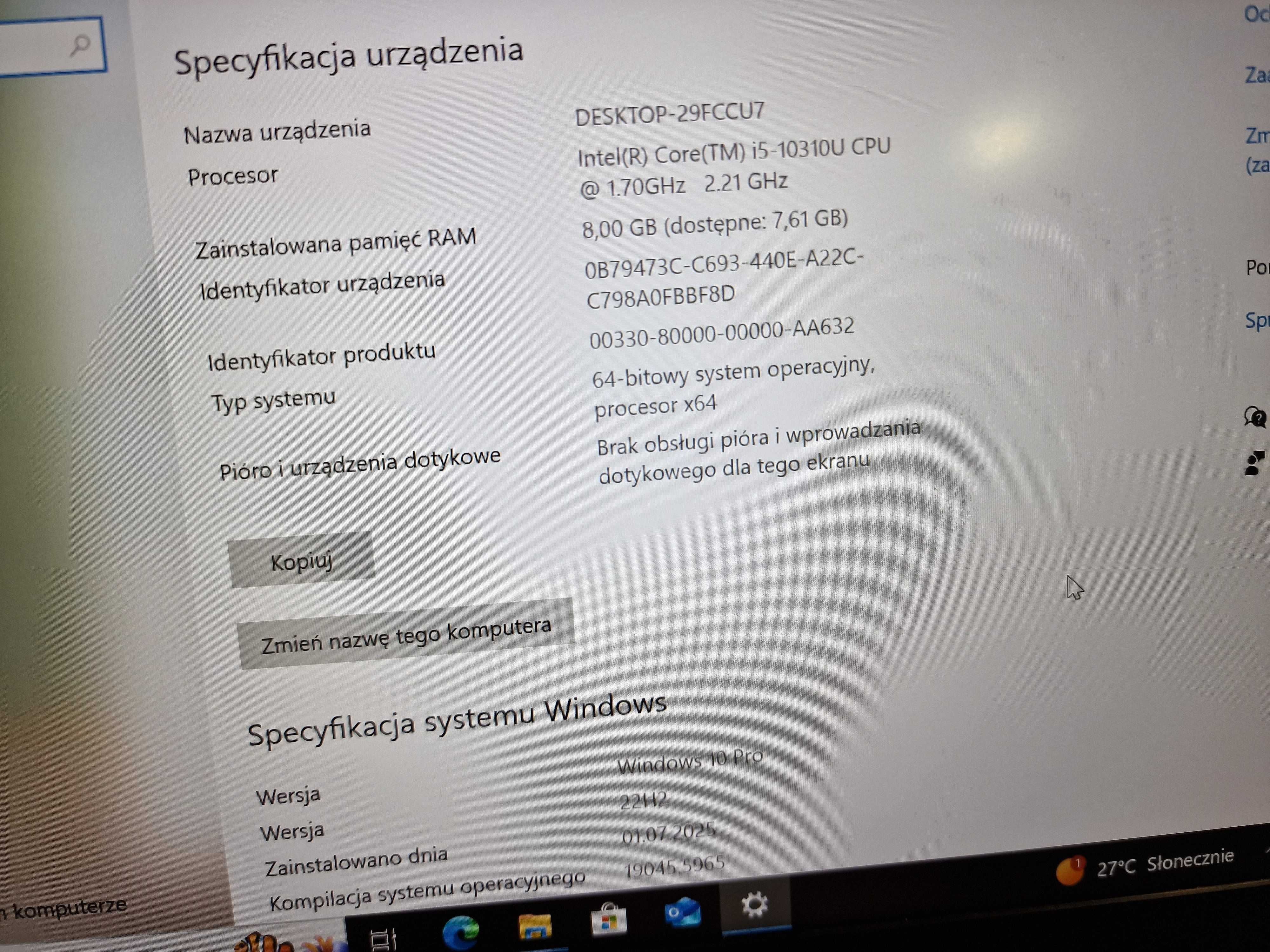 DELL Latitude 5410/ i5-10310U/ 8GB/ 256GB/ 14" FHD/ UHD Graphics/ W10P