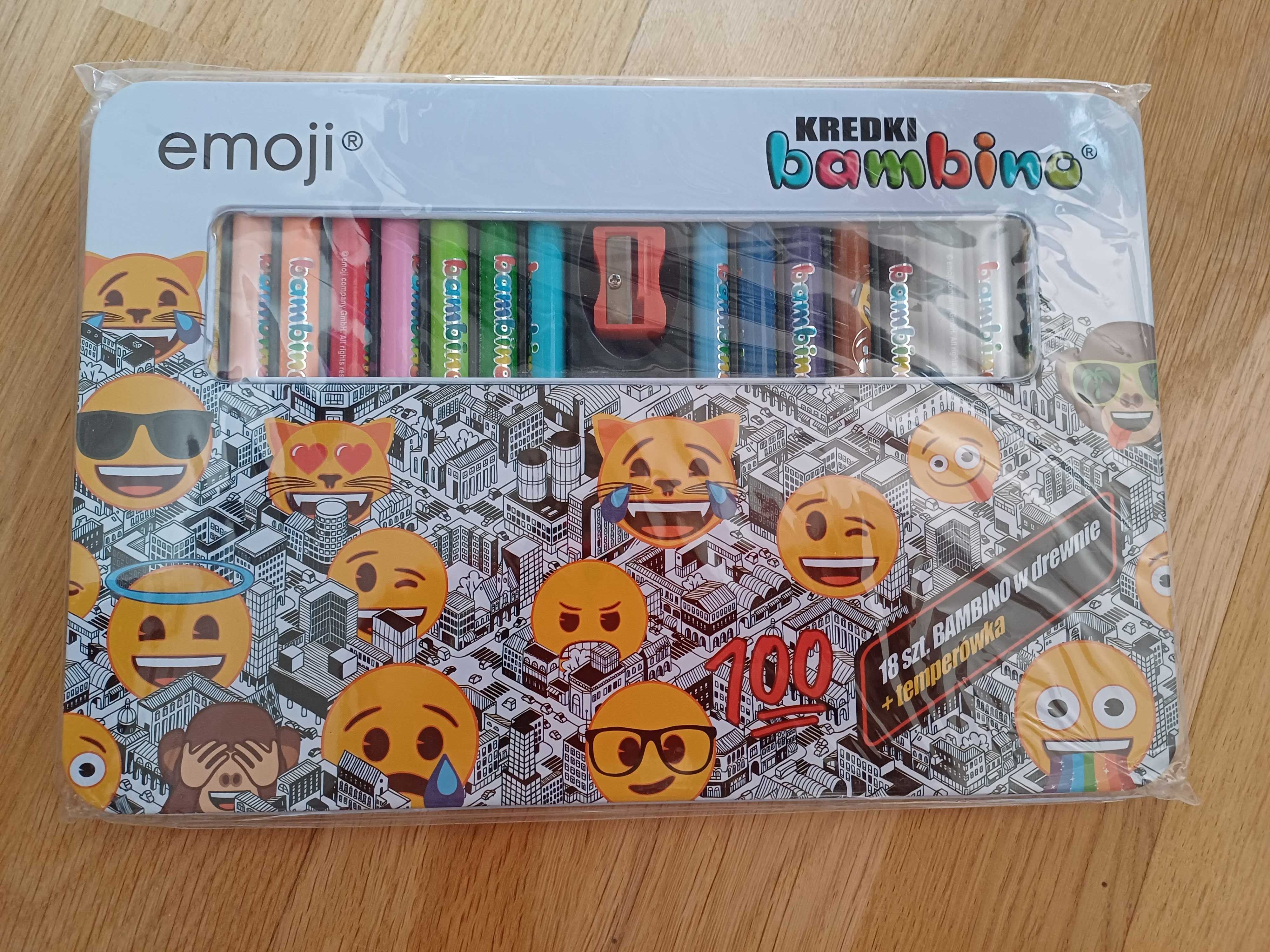 Kredki 18 Bambino - Emoji - Nowe- Super Prezent