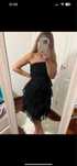 Vestido preto de festa