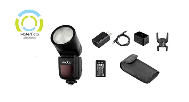 (NOVO) Flash Godox V1C Canon Speedlight TTL Portes GRÁTIS